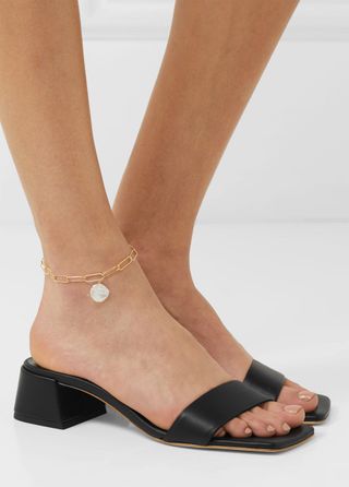 By Far + Courtney Leather Mules
