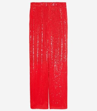 Zara + Sequinned Trousers