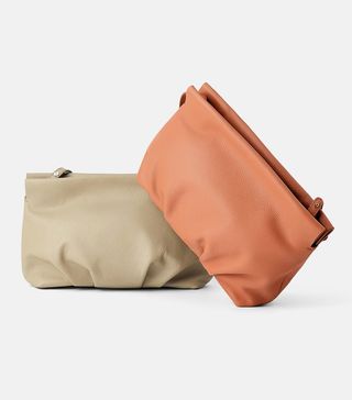 Zara + Ruched Leather Bag