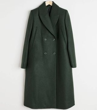 & Other Stories + Wool Blend Cape Coat