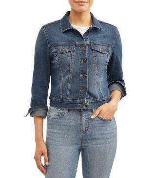 Sofia Jeans by Sofia Vergara + Marianella Evil Eye Embroidered Denim Jacket