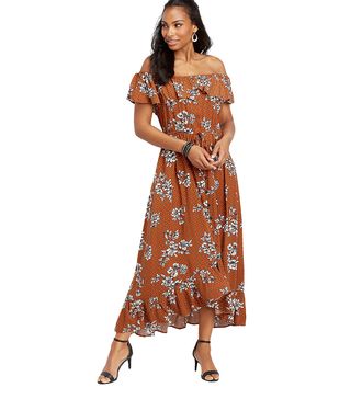 Maurices + Floral Off-the-Shoulder Ruffled Maxi Dress