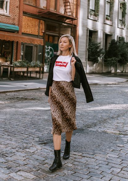 The Best Leopard Skirt Outfit for Fall | Who What Wear