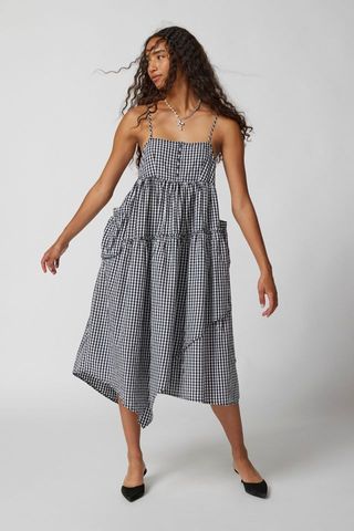 Urban Outfitters + Uo Ariel Gingham Midi Dress