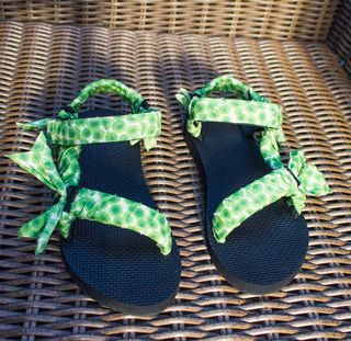 Etsy + Trekking Sandals Wrapped With Liberty Print Cotton