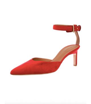 Rosetta Getty + Suede Pointed-Toe Pumps