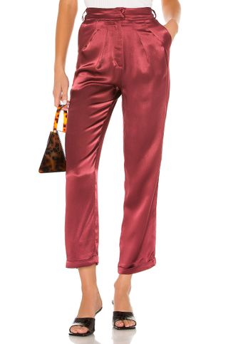 House of Harlow 1960 x Revolve + Cisco Pants in Currant