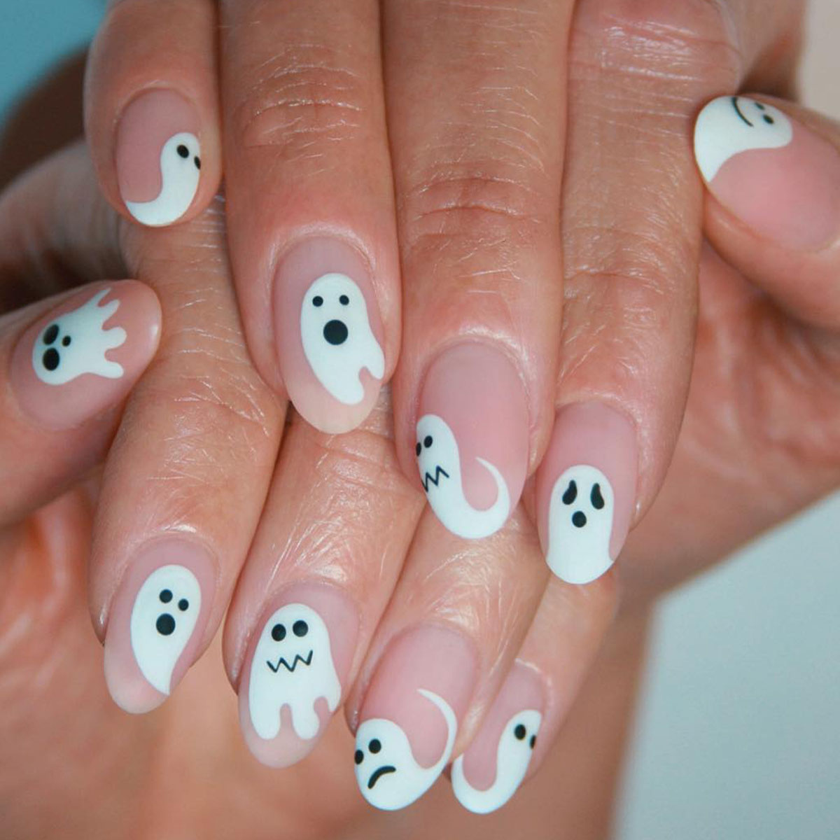Halloween Nails Cute Ghost Boo Nail Water Slides - Etsy