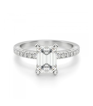 Diamond Nexus + Angelix Emerald Cut Engagement Ring