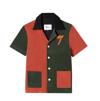 Tombolo + Flame-of-the-Forest Cabana Shirt