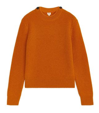 Arket + Buttoned Wool Jumper