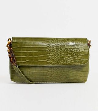 Pimkie + moc croc shoulder bag in green