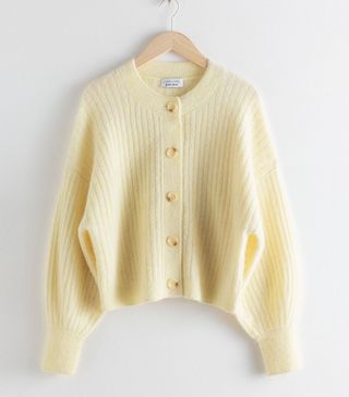 & Other Stories + Oversized Ribbed Crewneck Cardigan
