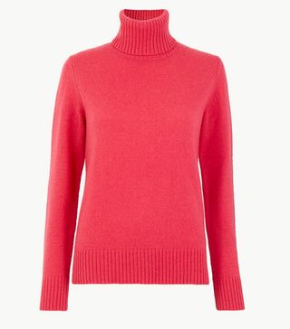 M&S Collection + Wool Rich Roll Neck Jumper
