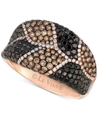 Le Vian + Exotics® Multicolor Diamond Statement Ring in 14k Rose Gold