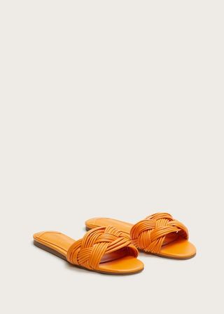 Mango + Braided Strap Sandals