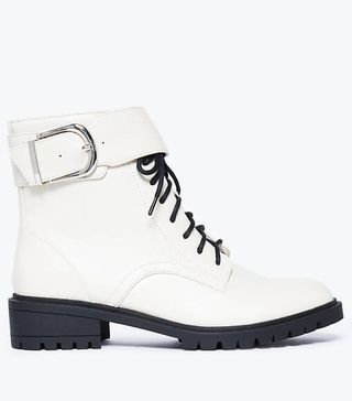 Marks and Spencer + Cleated Hiker Block Heel Ankle Boots