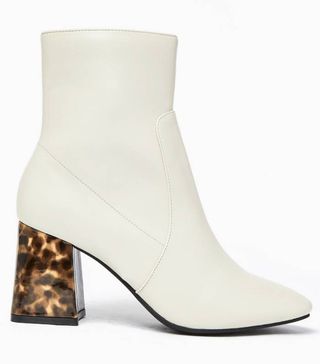 Marks and Spencer + Flared Block Heel Ankle Boots
