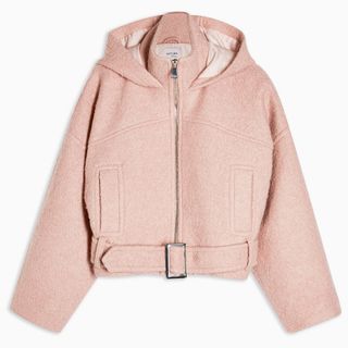 Topshop + Wool Rich Hooded Jacket