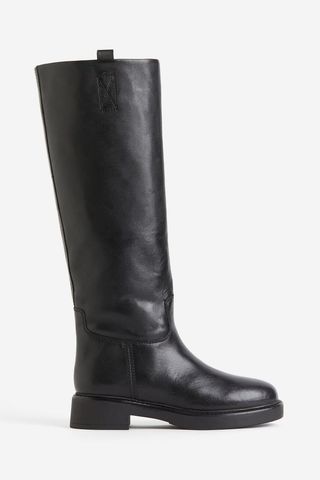 H&M + Knee-High Leather Boots