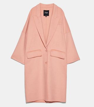 Zara + Oversized Double-Breasted Coat