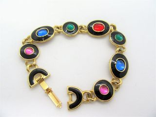 Vintage + Jewel Tone Tennis Bracelet