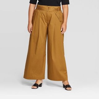 Who What Wear x Target + Mid-Rise Wide Leg Pants
