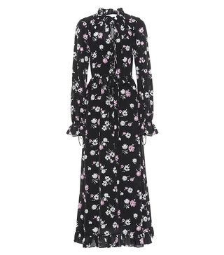 Les Reveries + Floral Silk Maxi Dress