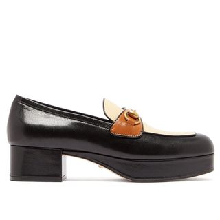 Gucci + Horsebit Leather Platform Loafers