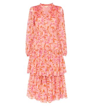 By Timo + Floral Tiered Midi Dress
