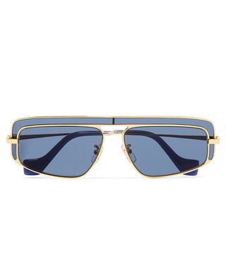 Loewe + Aviator-Style Gold-Tone Sunglasses