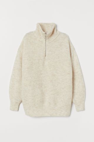 H&M + Sweater With High Collar