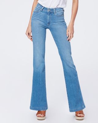Paige + Genevieve 1-Inch Hem Jeans in North Star Distressed
