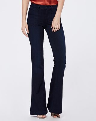 Paige + Genevieve Jeans in Claribelle Patch Pockets