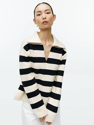 Arket + Striped Cotton Jumper