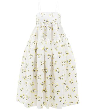 Cecilie Bahnsen + Sofie Floral Fil-Coupé Cotton-Blend Midi Dress