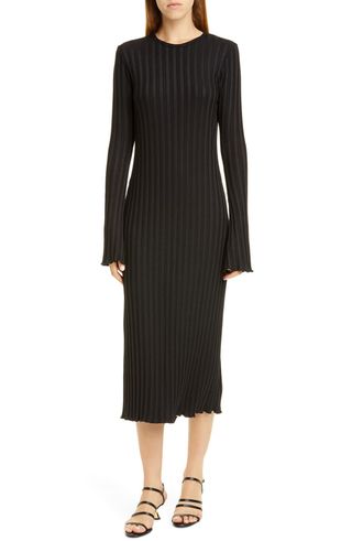 Simon Miller + Rib by Simon Miller Wells Long Sleeve Midi Dress