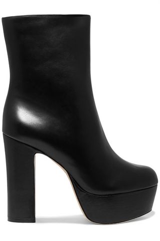 Cult Gaia + Kira leather platform ankle boots