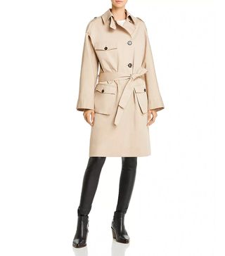 The Kooples + Plaid-Back Trench Coat