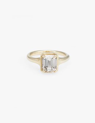 Kathryn Bentley + Emerald Cut Diamond Ring