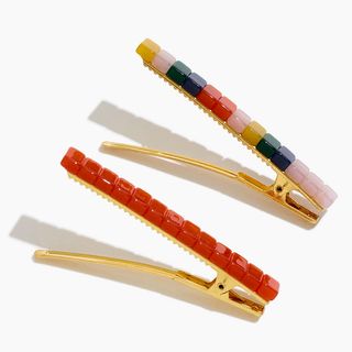 Madewell + Two-Pack Beaded Alligator Hair Clips