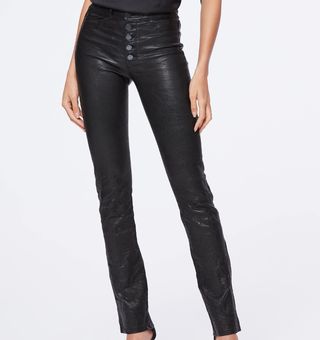 Paige + Hoxton Straight Leather Pants