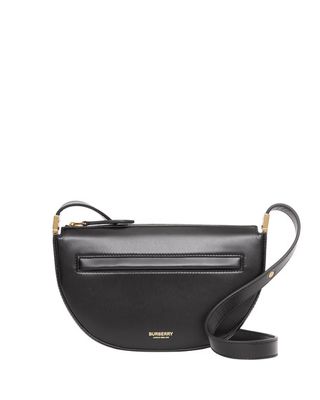 Burberry + Olympia Mini Zip Leather Shoulder Bag