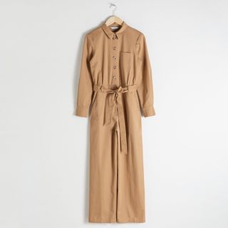 & Other Stories + Belted Cotton Boilersuit