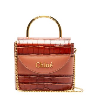 Chloé + Aby Lock Crocodile-Effect Bag