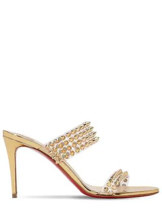 Christian Louboutin + Spikes Only Plexi and Leather Pumps