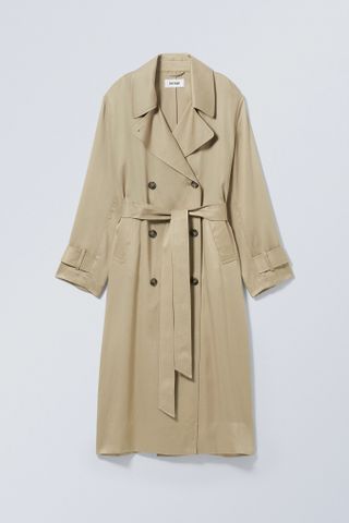 Weekday + Evelyn Relaxed Lyocell Trench Coat