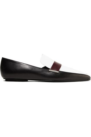 Rosetta Getty + Color-Block Leather Loafers