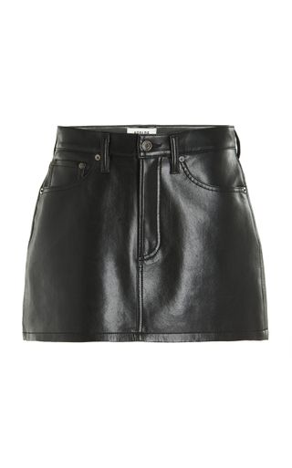 Agolde + Liv Recycled Leather Mini Skirt