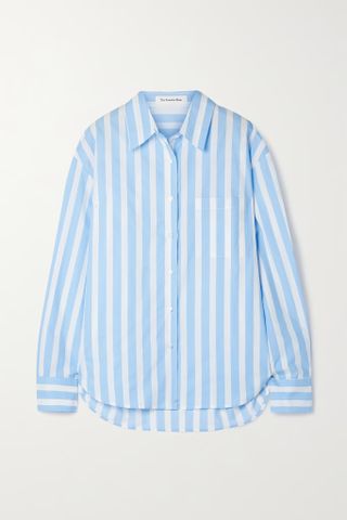 Frankie Shop + Lui Striped Cotton-Poplin Shirt